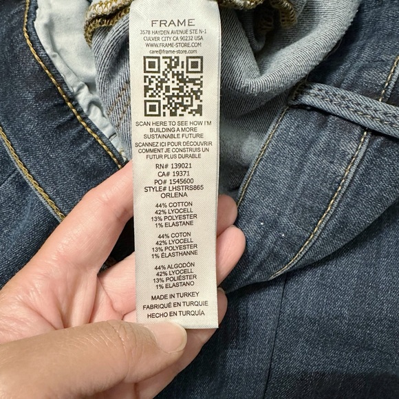 🔥 HOST PICK 🔥 Frame Denim Le High Straight Blue Jeans Size 27 - Picture 11 of 11